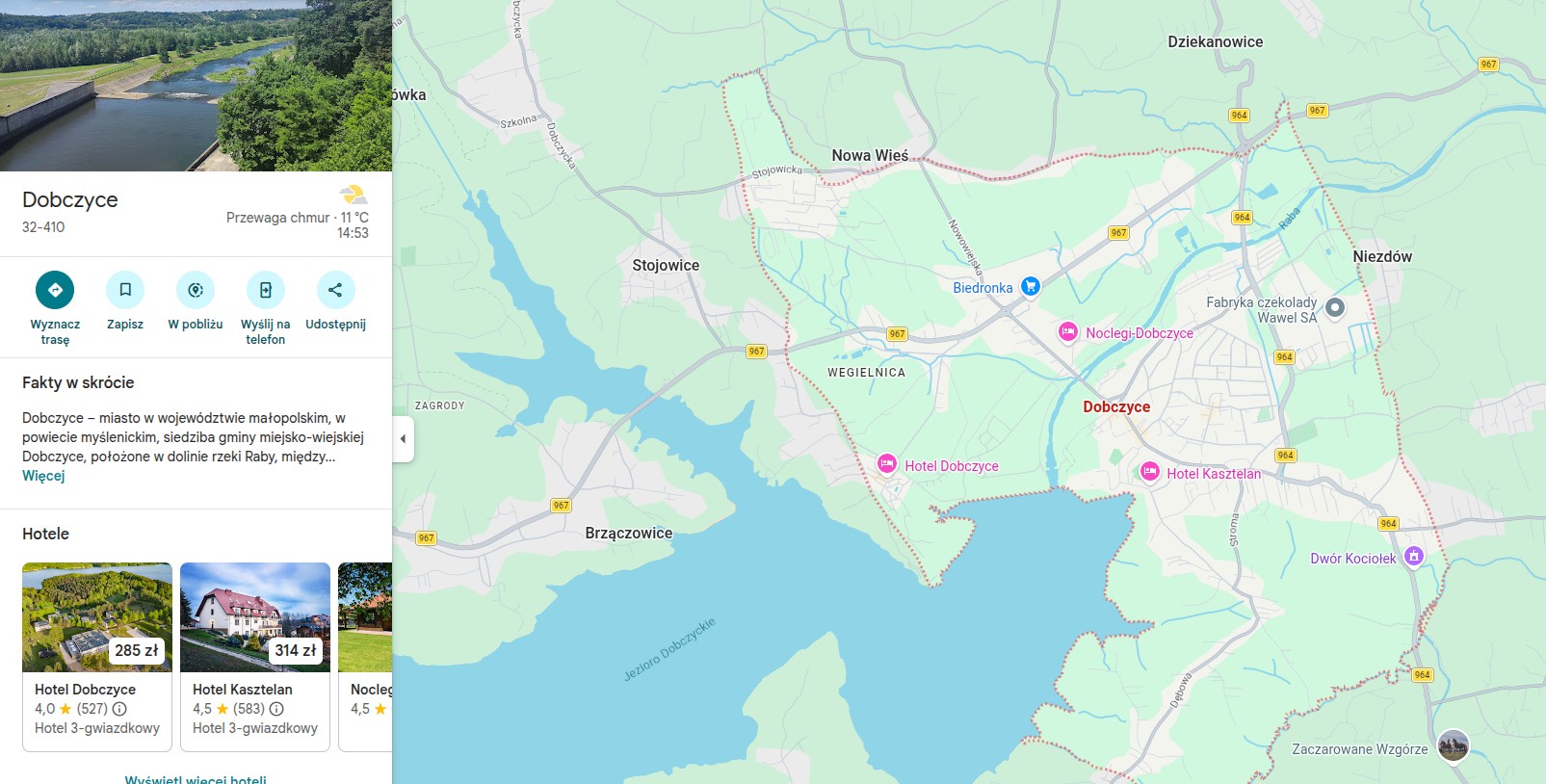 Dobczyce – miasto nad Zbiornikiem Dobczyckim na południe od Krakowa, gdzie świadczymy czyszczenie klimatyzacji
