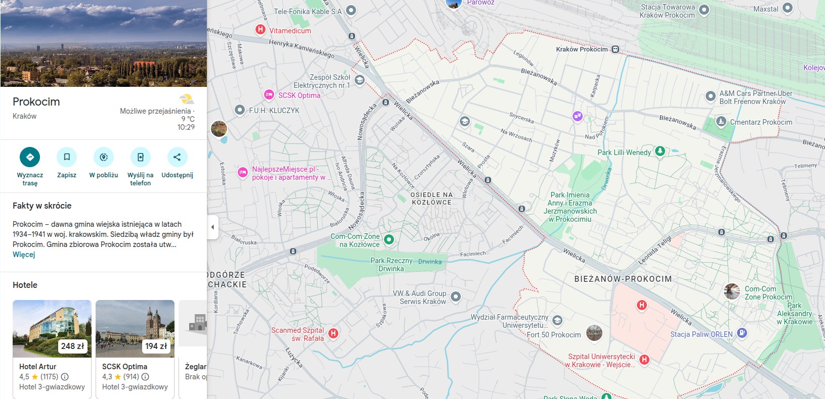 Kraków Prokocim – dzielnica przy Szpitalu Jana Pawła II, gdzie świadczymy czyszczenie klimatyzacji