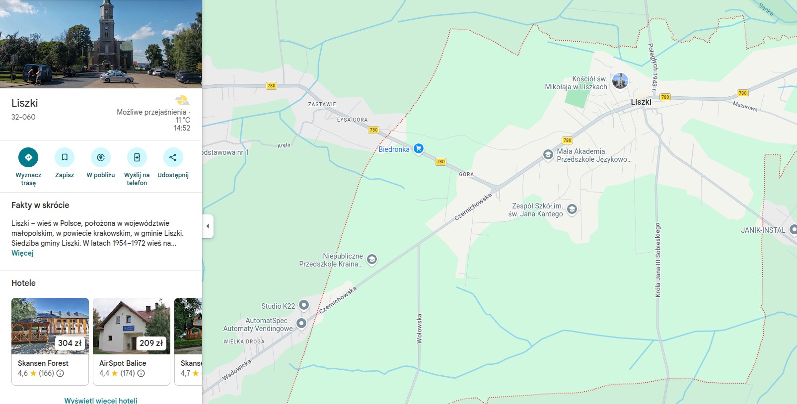 Liszki – malownicza gmina nad Wisłą na zachód od Krakowa, gdzie świadczymy czyszczenie klimatyzacji