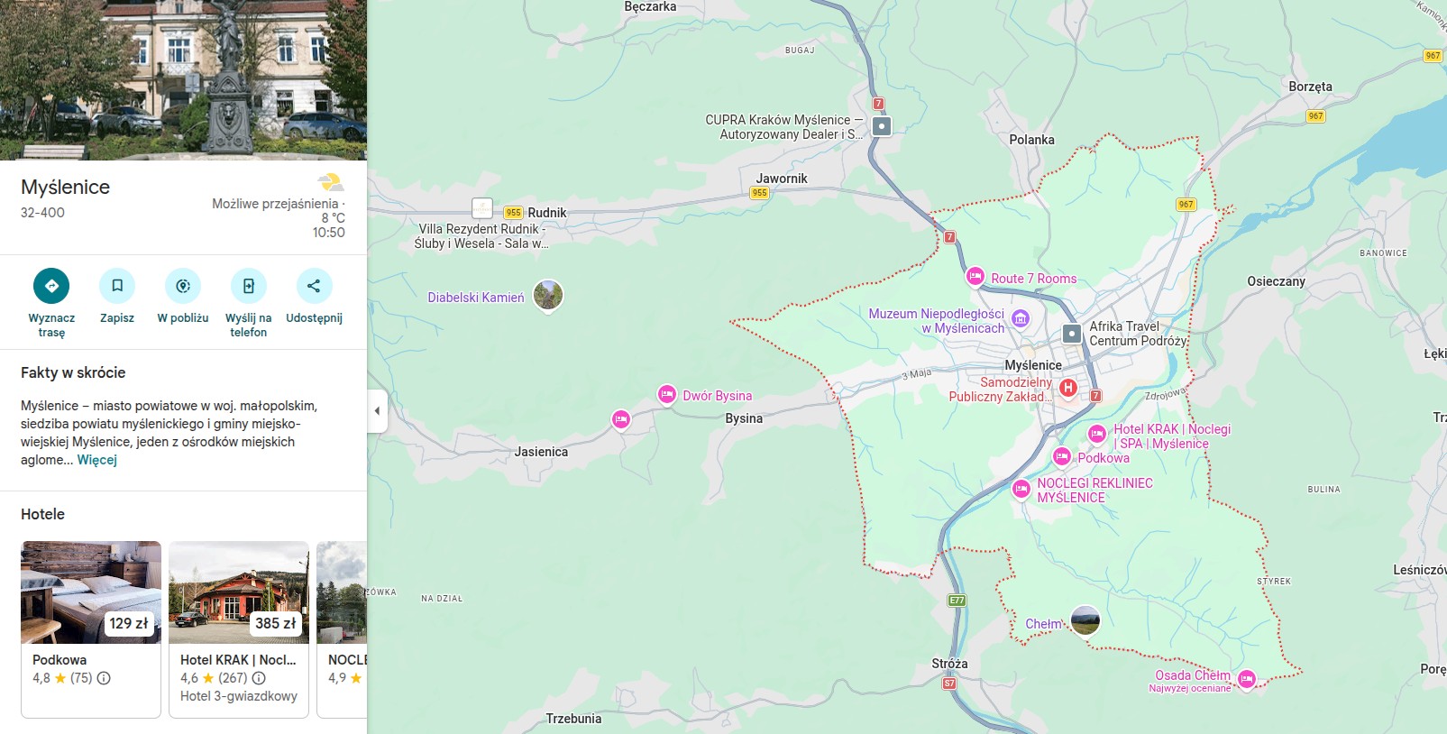 Myślenice – miasto u bram Beskidów, gdzie świadczymy czyszczenie klimatyzacji