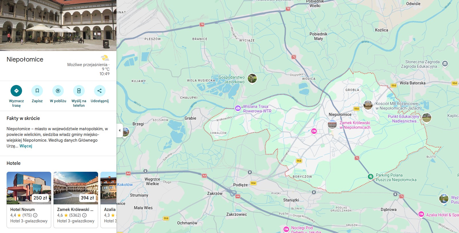 Niepołomice – miasto przy Puszczy Niepołomickiej i strefie ekonomicznej, gdzie świadczymy czyszczenie klimatyzacji